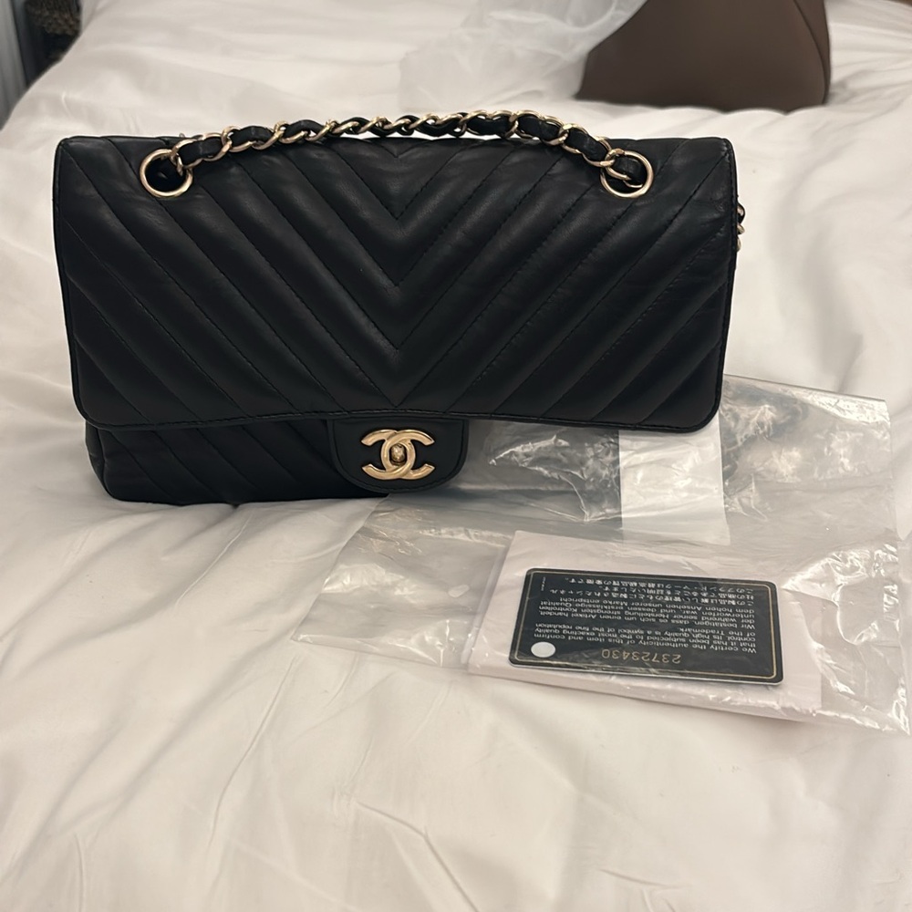 Chanel Black Quilted Leather Shoulder Bag